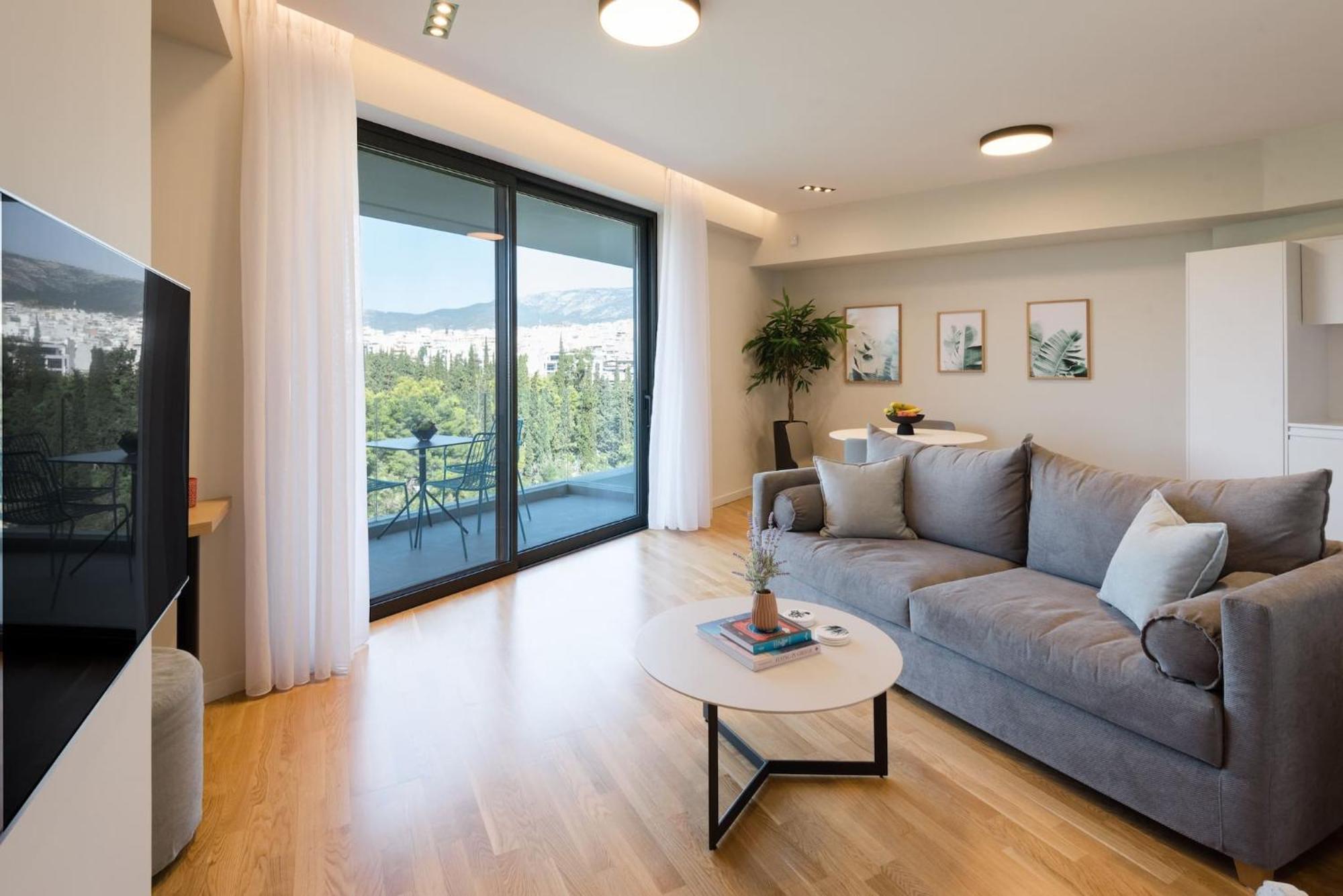 Urban Apt With Stunning Acropolis View & Roofdeck Atenas Exterior foto